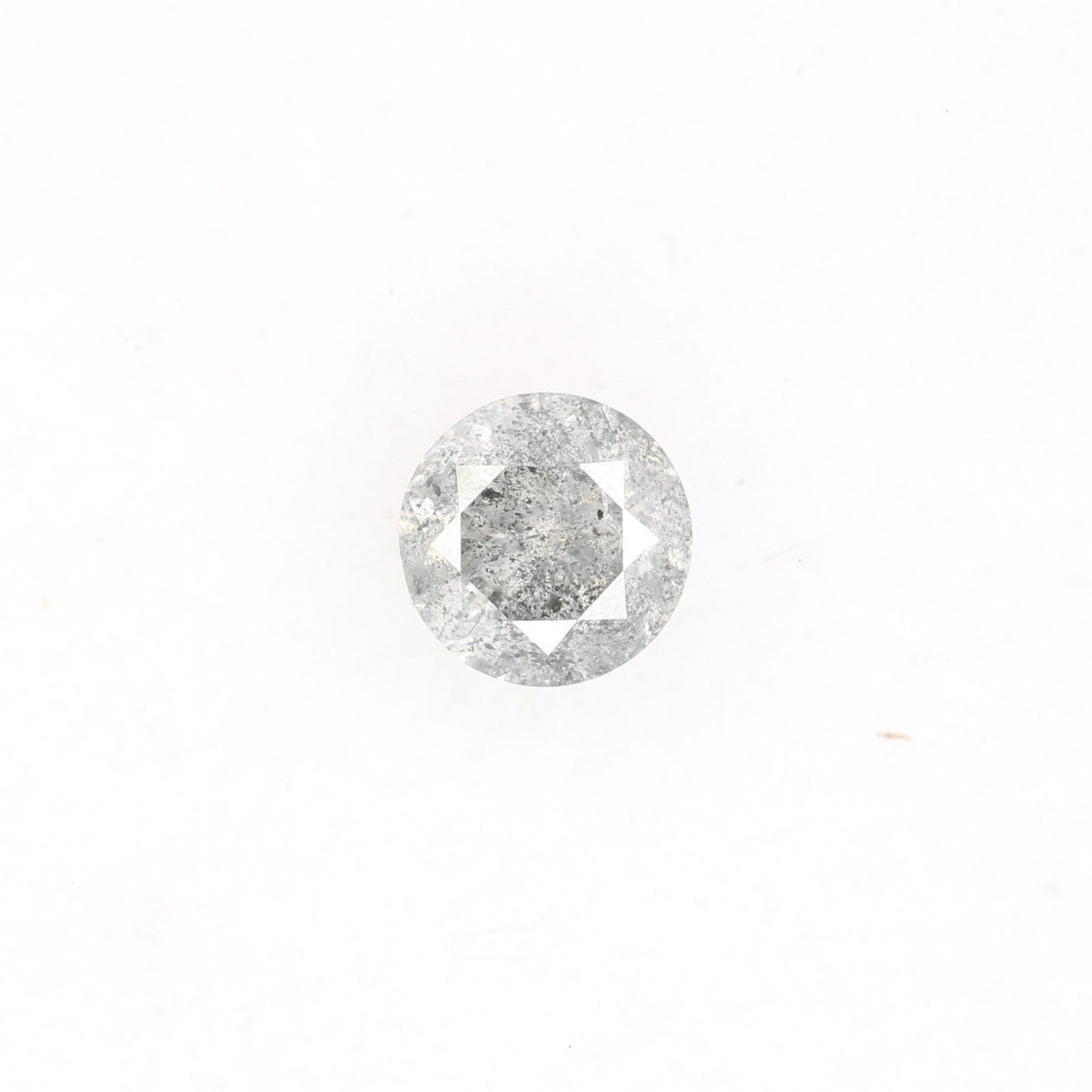 0.47 CT Round Brilliant Cut Salt And Pepper Loose Diamond For Engagement Ring