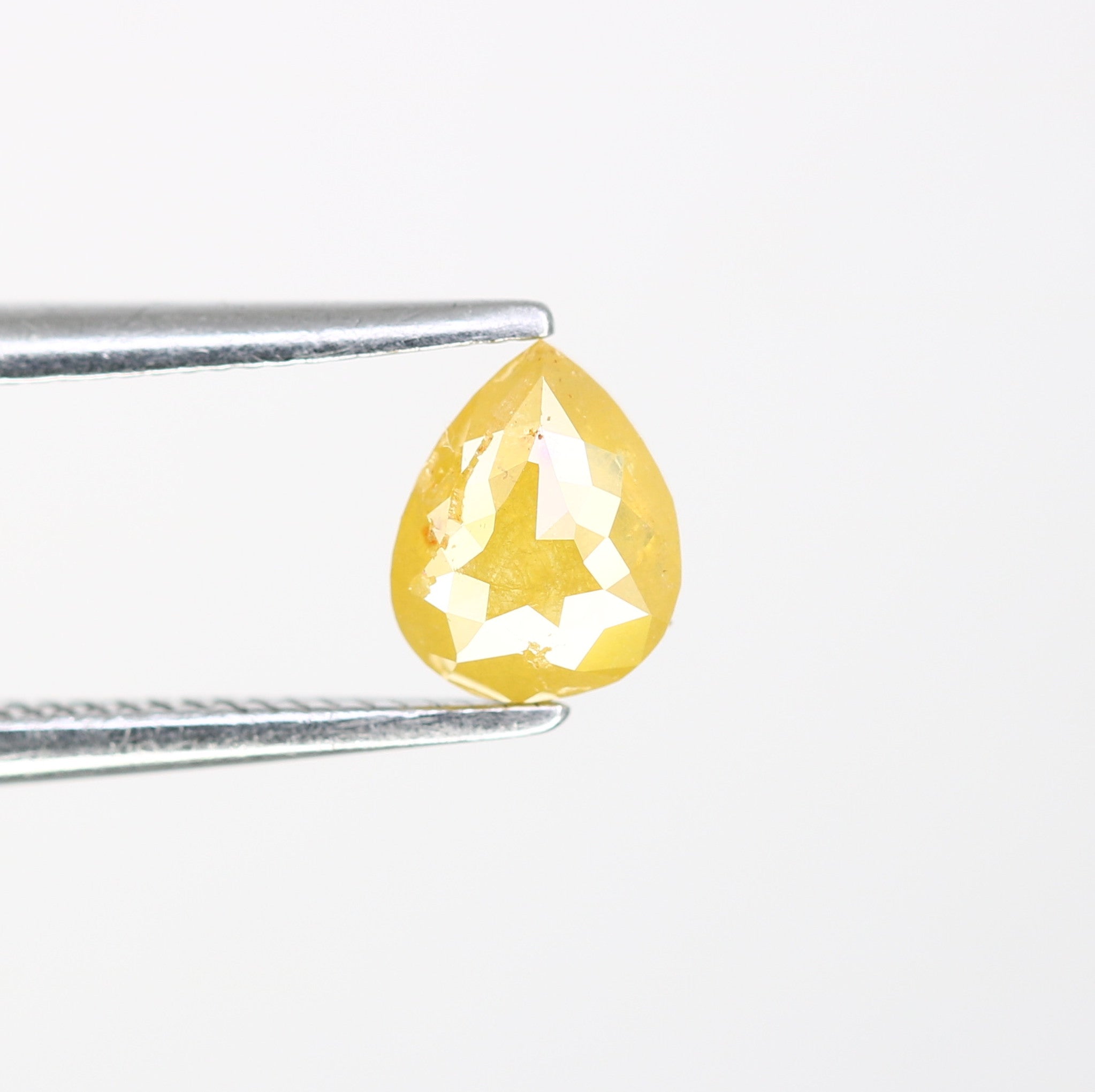 0.55 CT Pear Shape 5.90 MM Fancy Yellow Color Diamond For Designer Jewelry