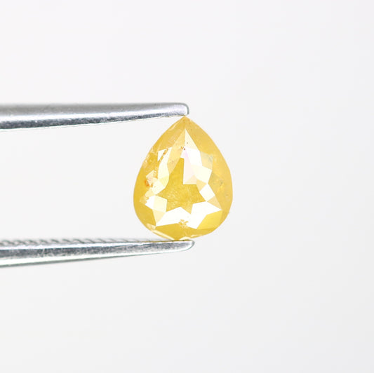 0.55 CT Pear Shape 5.90 MM Fancy Yellow Color Diamond For Designer Jewelry - JayKrishna Diamond
