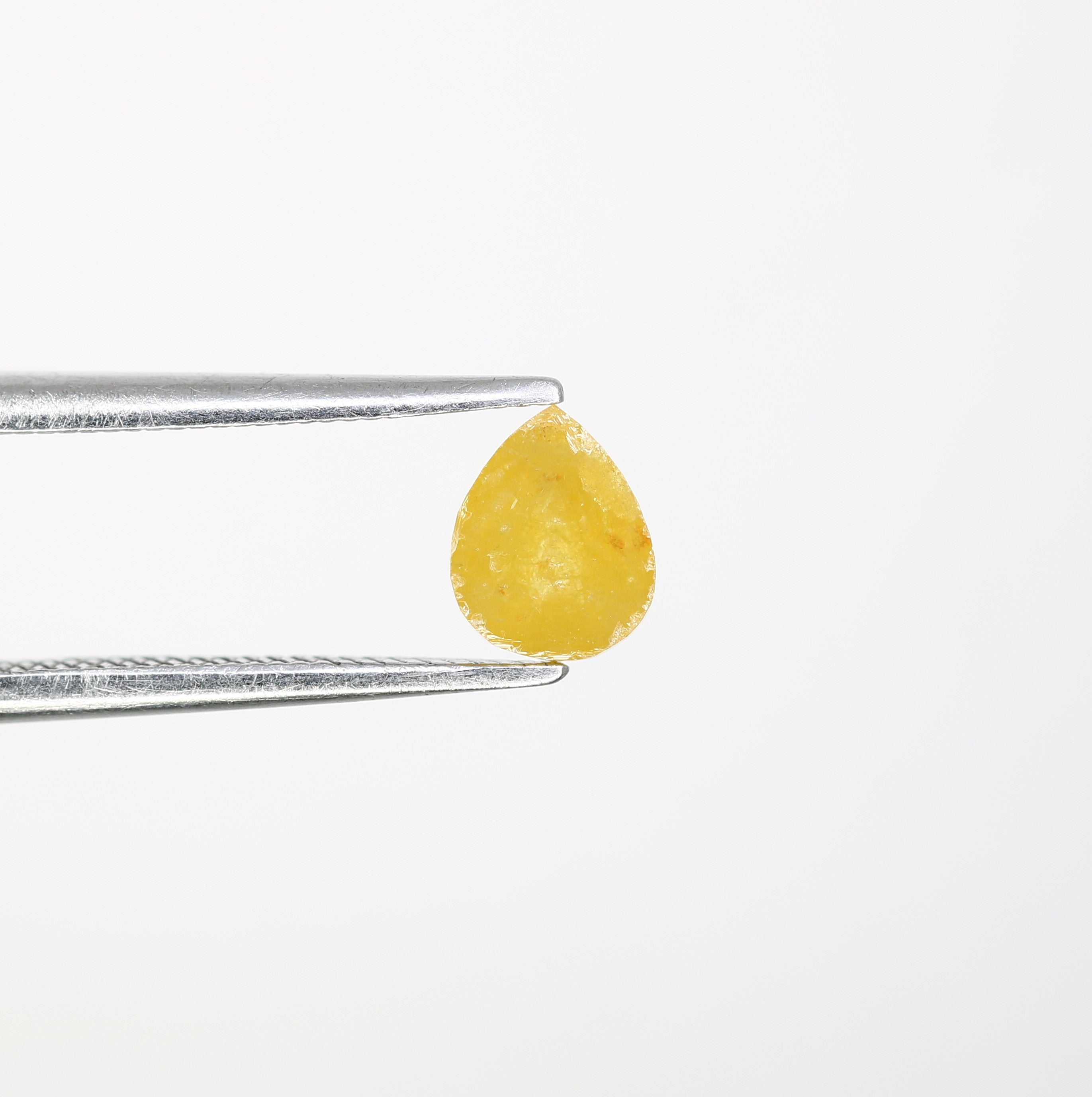 0.55 CT Pear Shape 5.90 MM Fancy Yellow Color Diamond For Designer Jewelry