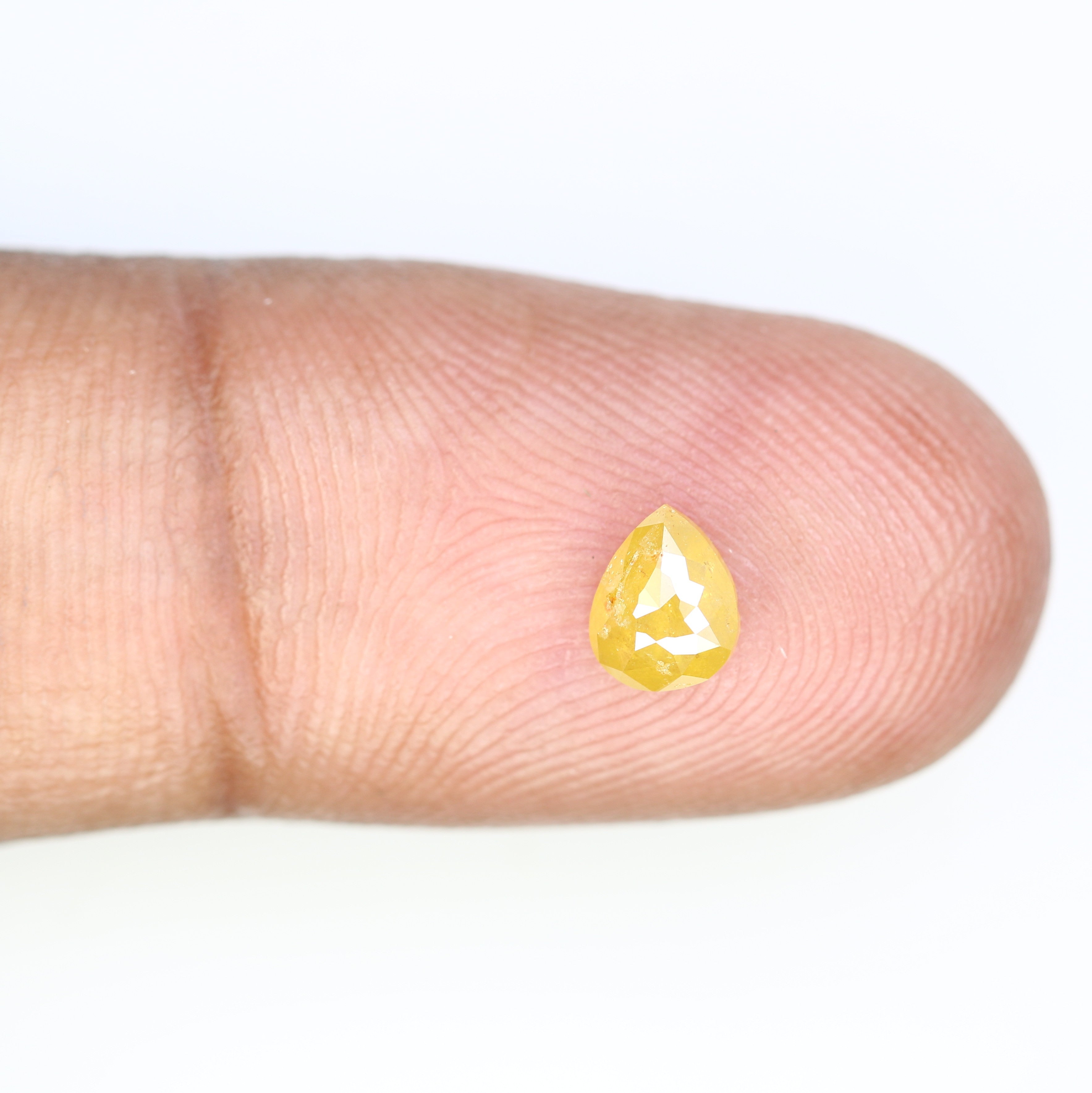 0.55 CT Pear Shape 5.90 MM Fancy Yellow Color Diamond For Designer Jewelry