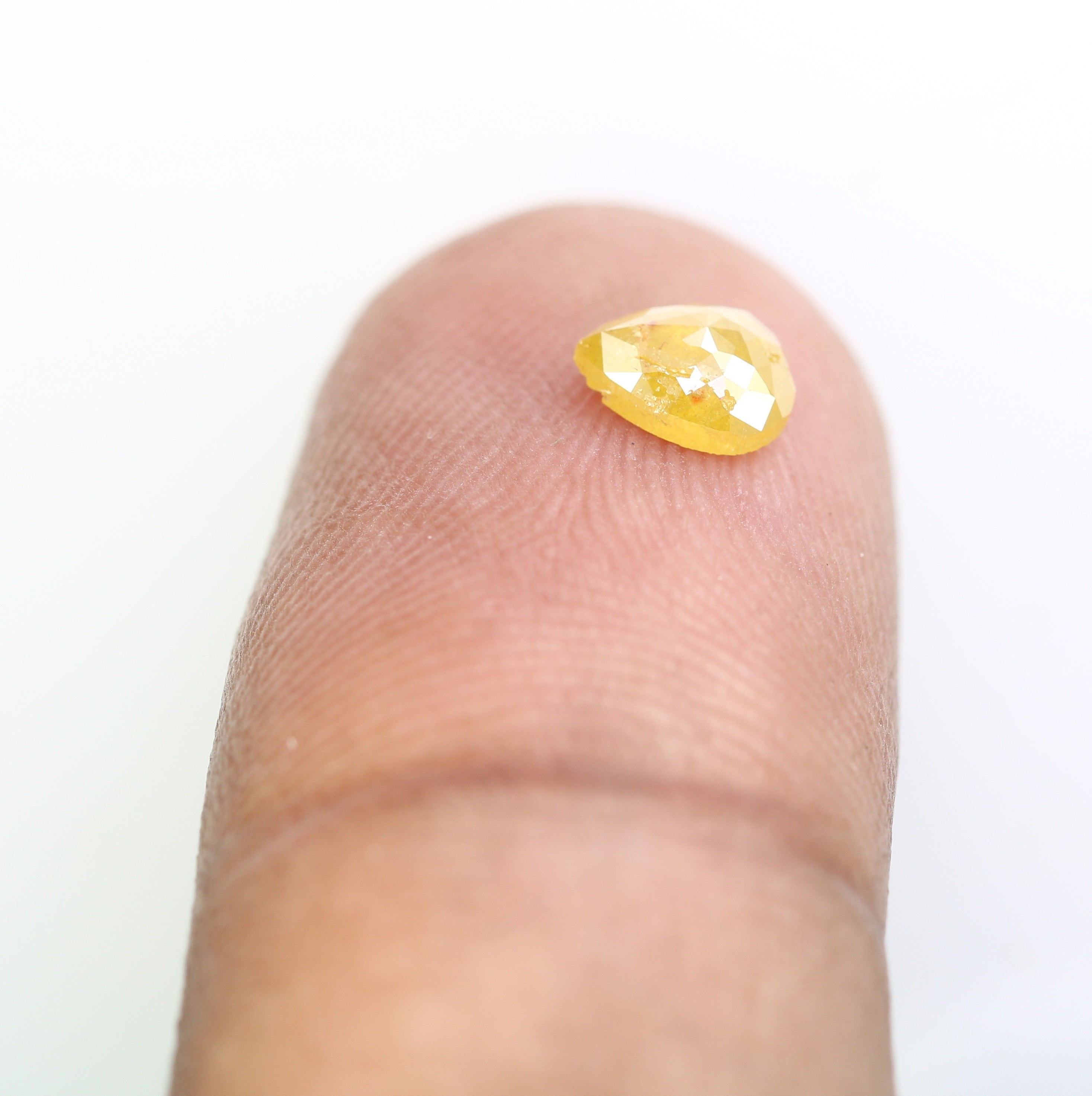 0.55 CT Pear Shape 5.90 MM Fancy Yellow Color Diamond For Designer Jewelry