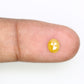 0.52 CT 5.90 MM Fancy Yellow Oval Shape Natural Diamond For Promise Ring