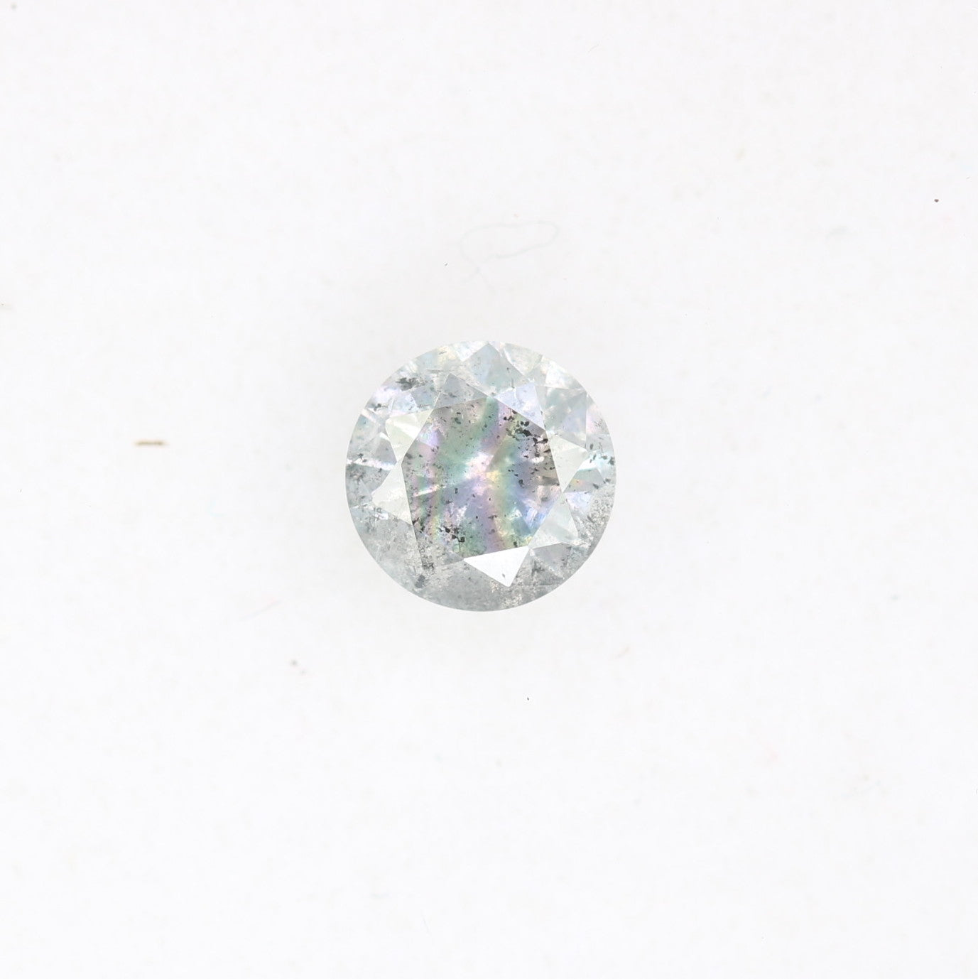 0.43 CT Natural Salt And Pepper 4.70 x 2.90 MM Round Brilliant Cut Diamond For Engagement Ring