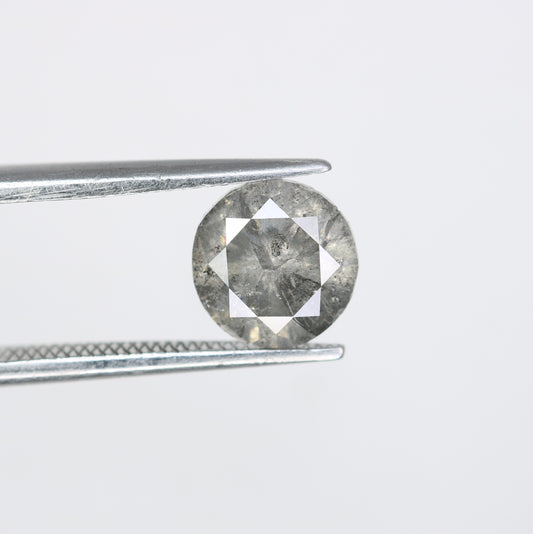Salt And Pepper Diamond Ring 1.65 Carat Round Brilliant Cut Diamond - JayKrishna Diamond