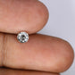 0.44 CT Salt And Pepper Round Brilliant Cut Diamond For Engagement Ring