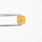 0.48 CT Unique Peach Color 4.70 MM Polished Cushion Shape Diamond For Designer Jewelry