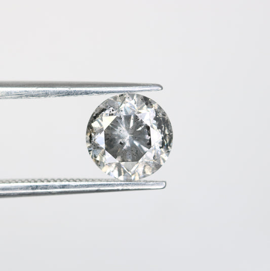 Loose Salt And Pepper Diamond 1.47 Carat Round Brilliant Cut Diamond - JayKrishna Diamond