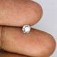 0.39 CT Salt And Pepper Round Brilliant Cut 4.60 x 2.80 MM Diamond For Engagement Ring