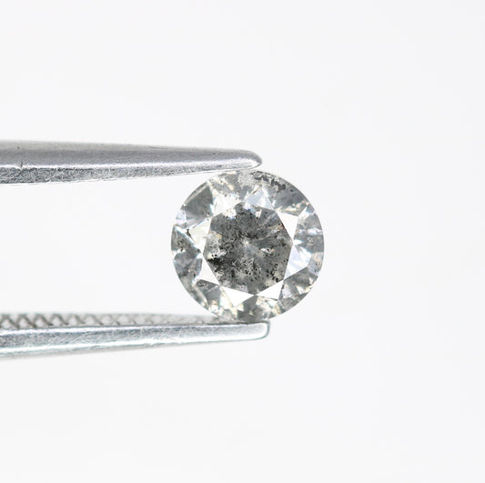 0.45 CT Salt and Pepper Brilliant Cut Round Loose Diamond for Engagement Ring and Custom Bridal Jewelry Design - JayKrishna Diamond