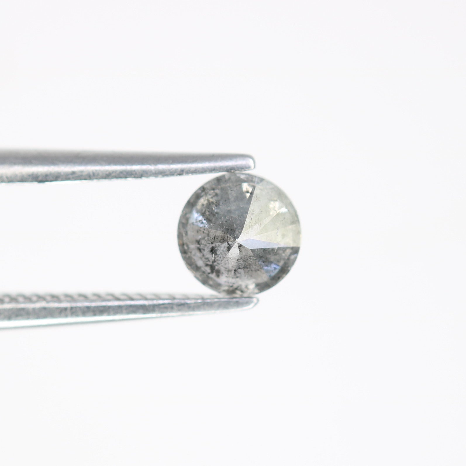 0.45 CT Salt And Pepper Brilliant Cut Round Loose Diamond For Engagement Ring