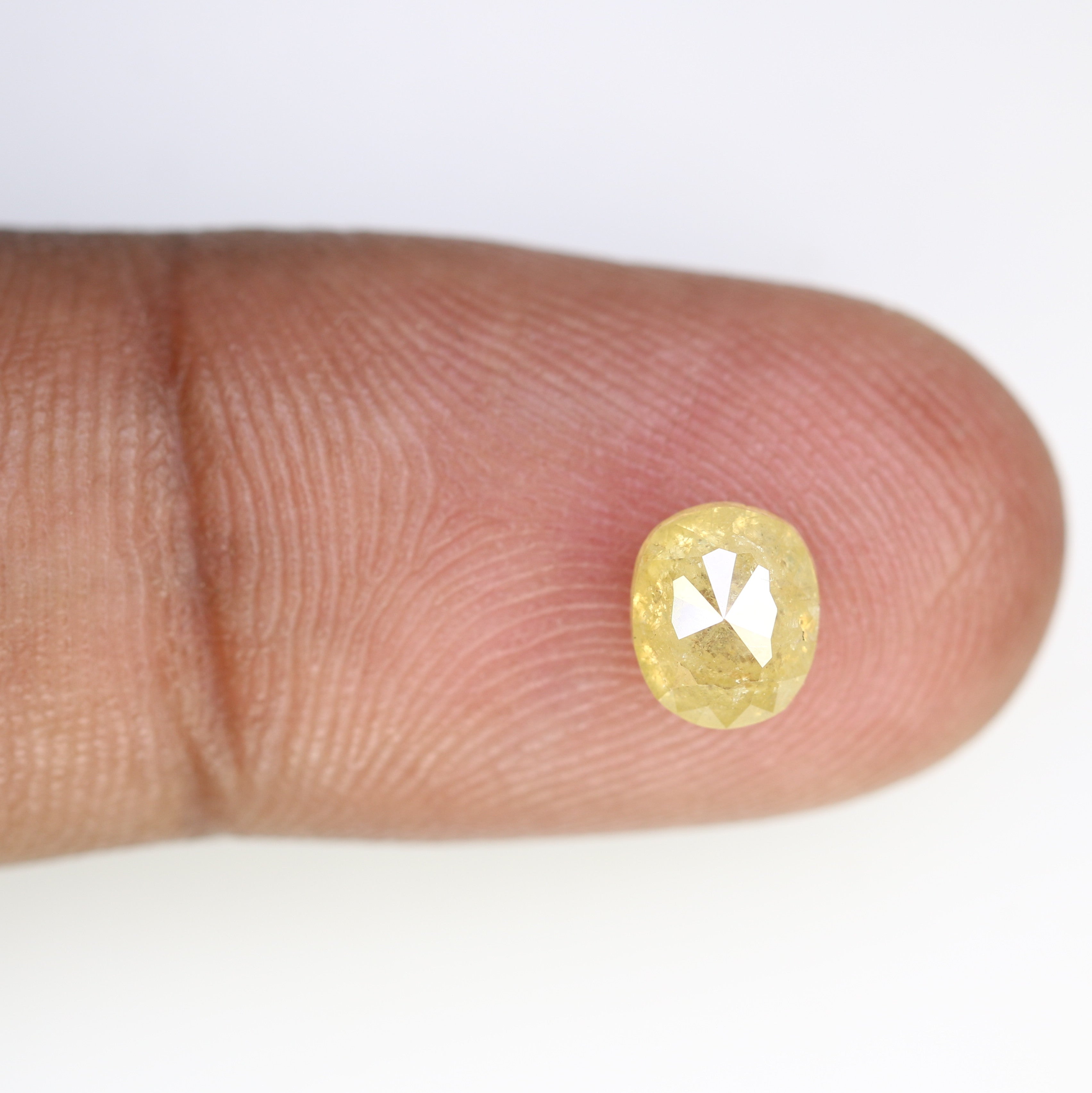 1.28 CT Light Yellow Oval Shape Loose Diamond For Engagement Ring