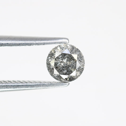Unique 0.34 CT Round Brilliant Cut Salt & Pepper Diamond | Perfect for Engagement Rings - JayKrishna Diamond