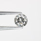 0.35 CT Round Brilliant Cut 4.50 x 2.80 MM Salt And Pepper Diamond For Engagement Ring