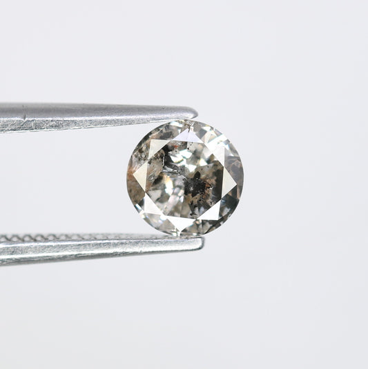 0.40 CT 5.00 x 2.40 MM Round Brilliant Cut Salt and Pepper Diamond for Custom Engagement Rings, Unique Fine Jewelry & Ethical Bridal Jewelry - JayKrishna Diamond