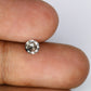 0.40 CT 5.00 x 2.40 MM Round Brilliant Cut Salt And Pepper Diamond For Engagement Ring