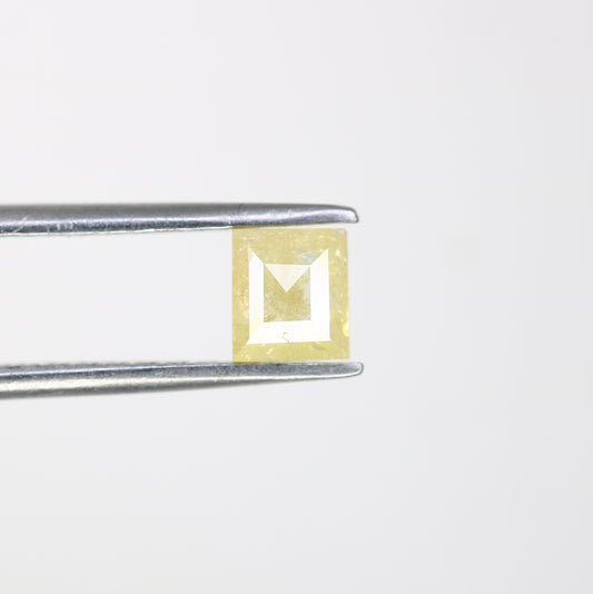 0.66 CT 4.80 MM Rectangle Shape Light Yellow Fancy Diamond for Engagement Ring - Unique Gemstone for Custom Bridal Jewelry Designs - JayKrishna Diamond