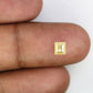 0.66 CT 4.80 MM Rectangle Shape Light Yellow Fancy Diamond For Engagement Ring