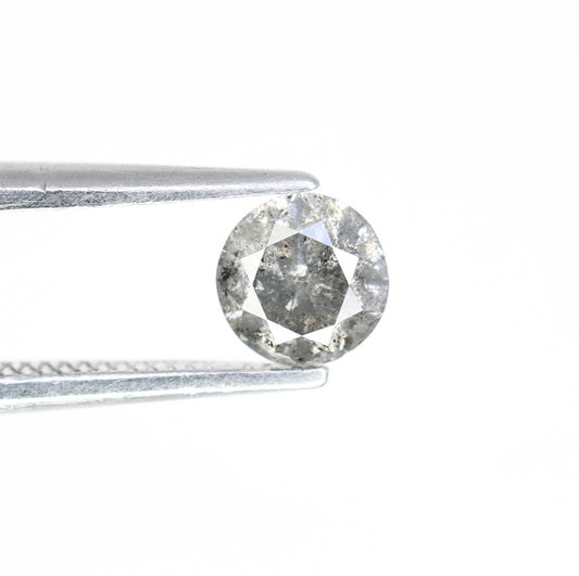 0.44 CT 4.70 x 3.00 MM Salt and Pepper Round Brilliant Cut Natural Loose Diamond for Engagement Ring and Custom Bridal Jewelry Design - JayKrishna Diamond