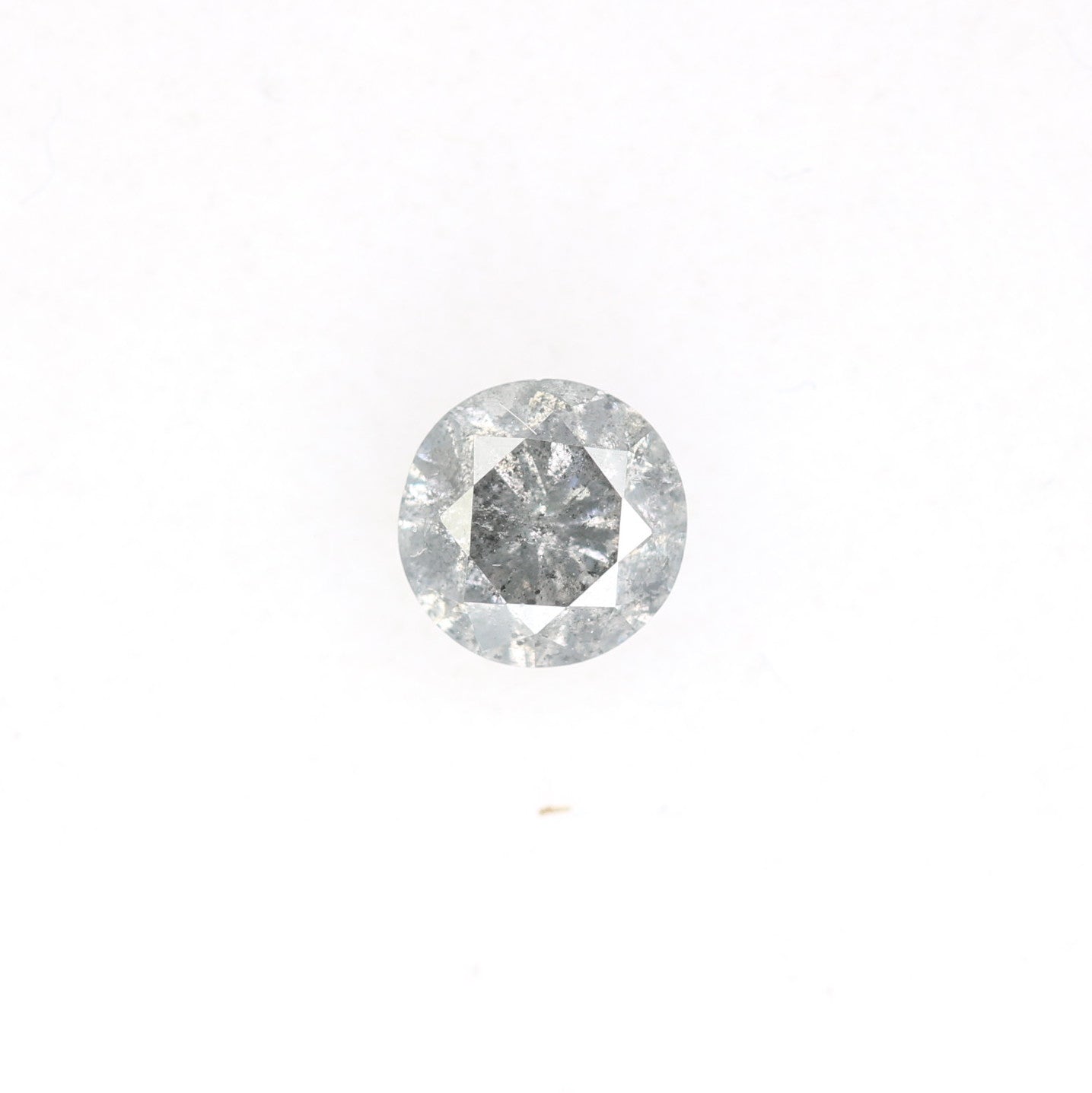 0.44 CT 4.70 x 3.00 MM Salt And Pepper Round Brilliant Cut Natural Loose Diamond For Engagement Ring