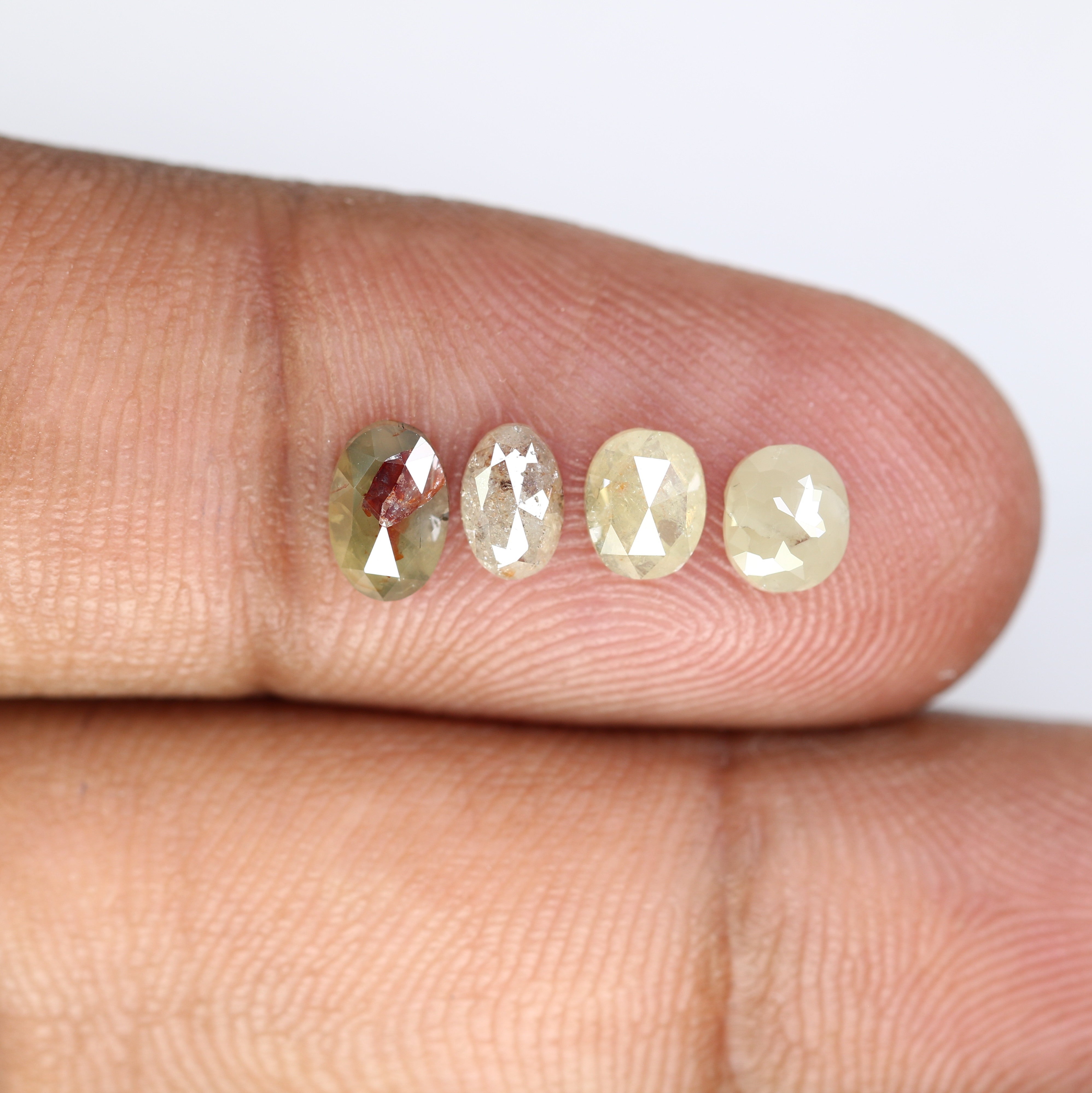 1.54 CT Loose Grey Oval Cut 5.00 MM Natural Diamond For Engagement Ring