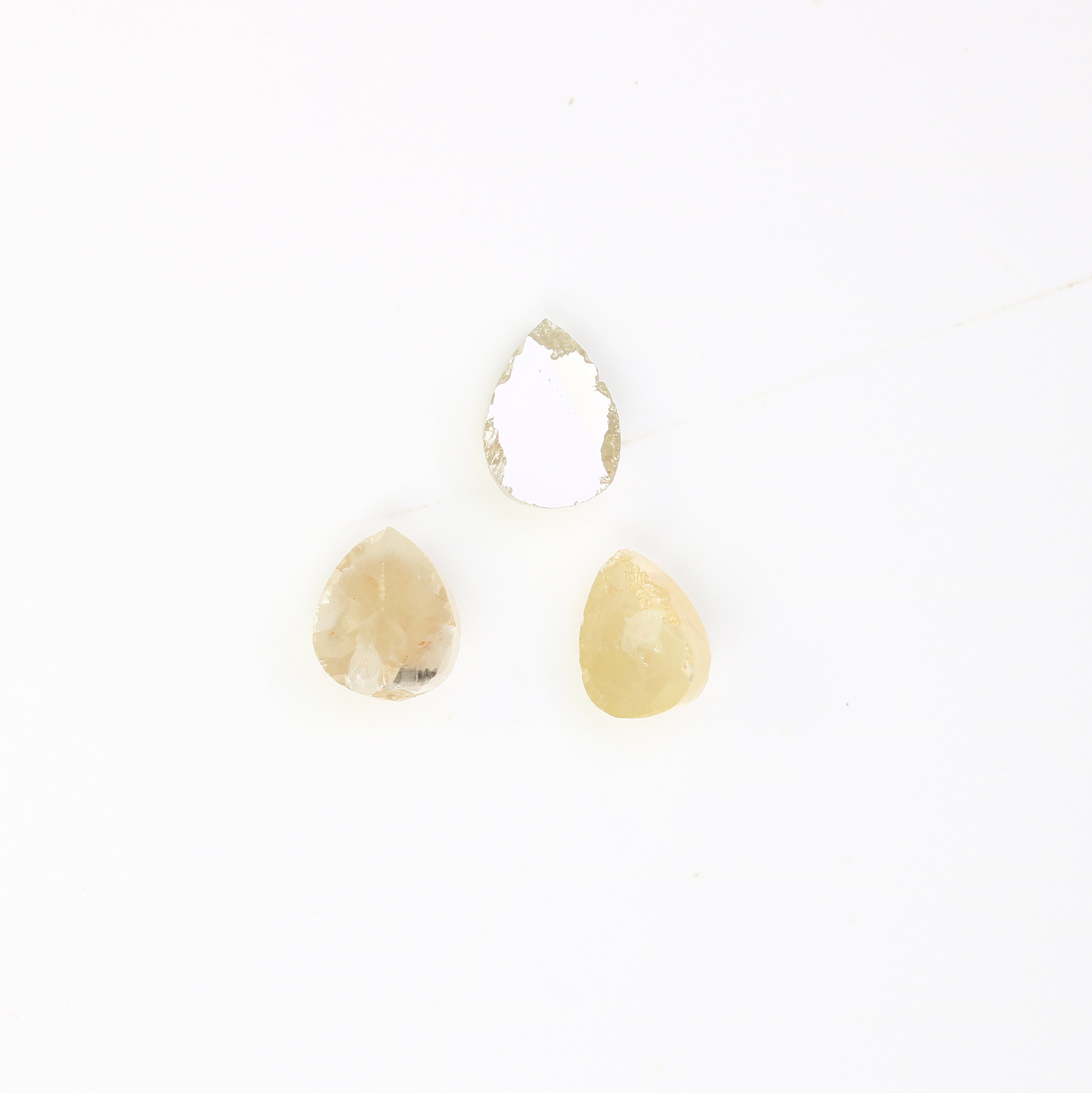 1.42 CT Natural Peach Loose Pear Cut 5.10 MM Diamond For Wedding Band