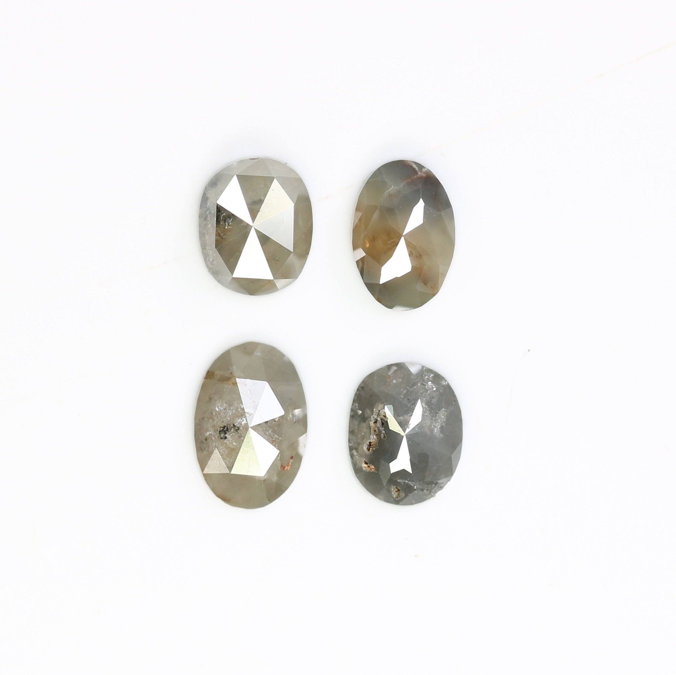 1.67 CT Loose Grey Oval Cut 5.00 MM Natural Diamond For Designer Jewelry