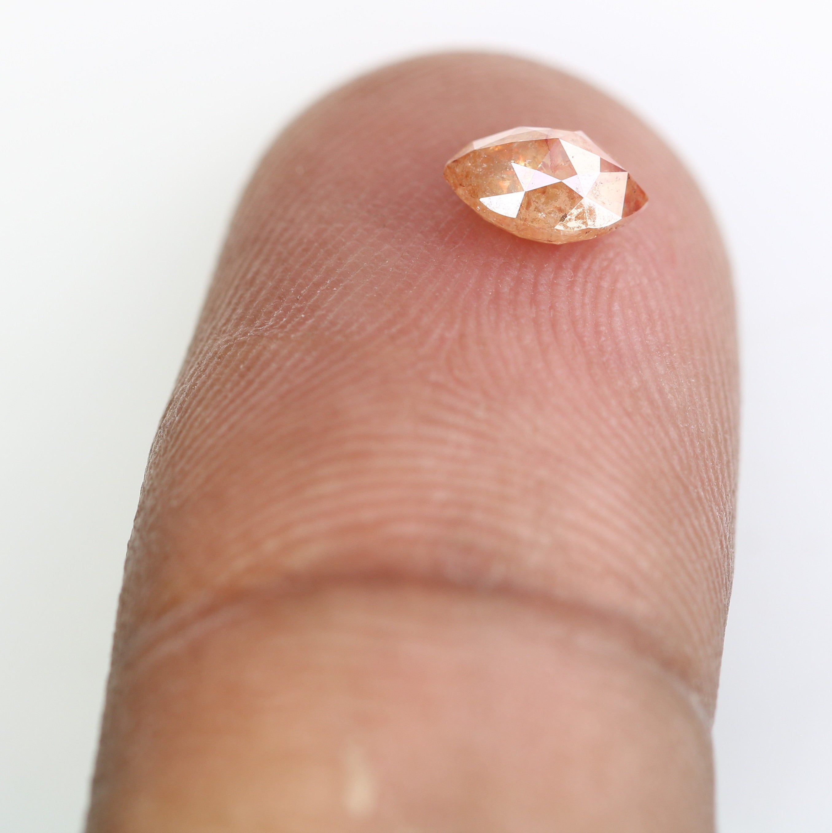 0.62 CT 6.20 MM Marquise Shape Peach Diamond For Engagement Ring