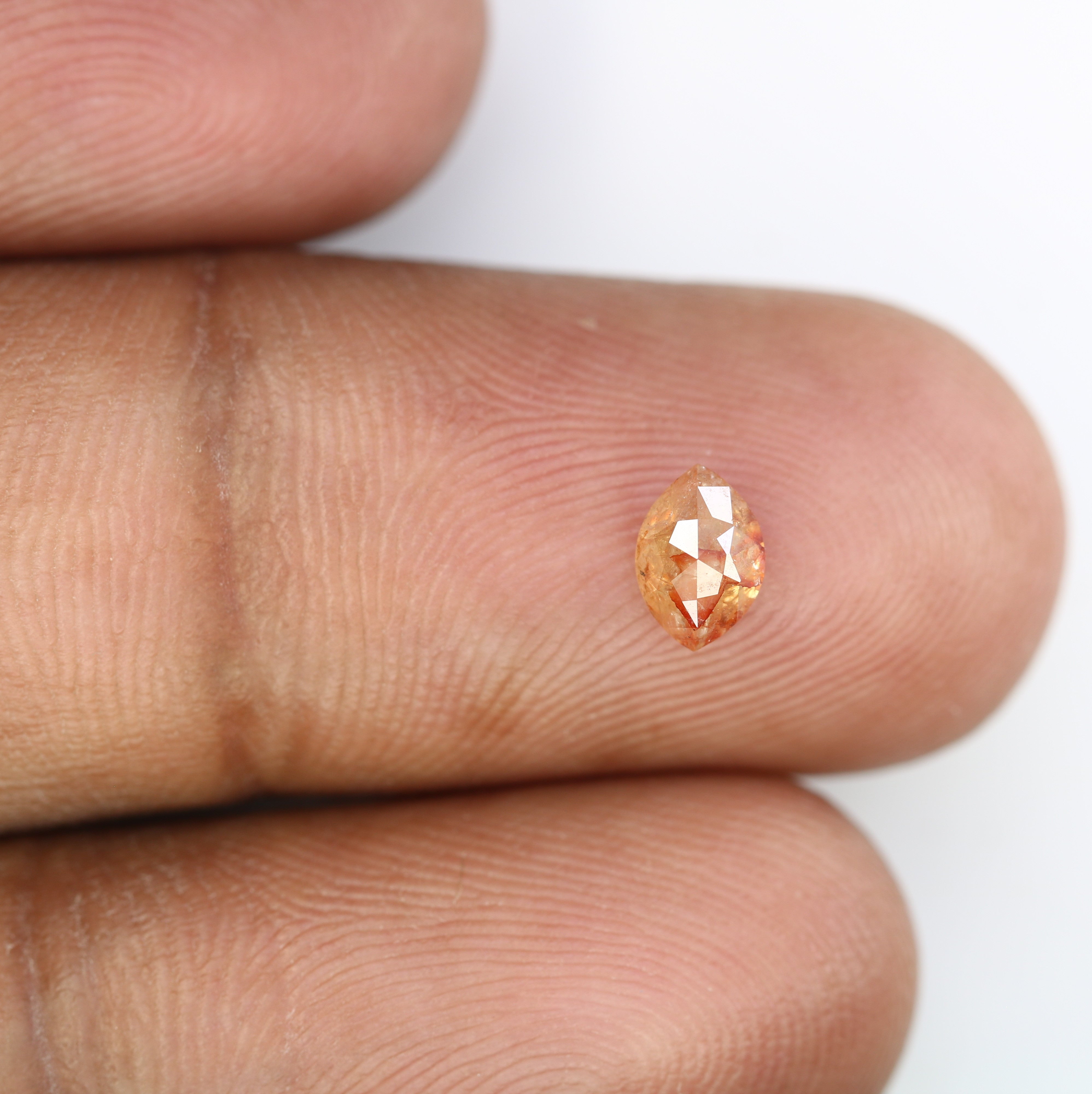 0.62 CT 6.20 MM Marquise Shape Peach Diamond For Engagement Ring