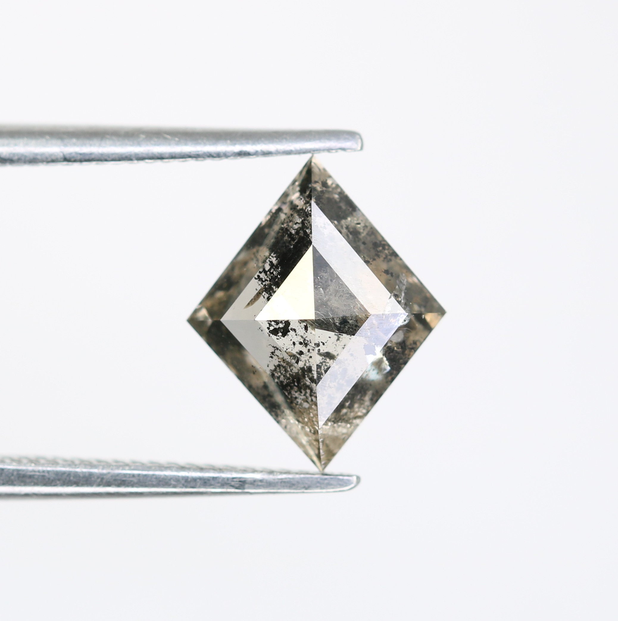1.36 Carat Natural Salt And Pepper Kite Shaped Diamond For Wedding Ring