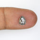 1.49 Carat Natural Loose And Pepper Pear Shaped Diamond Ring