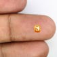 0.64 CT Emerald Shape Peach Diamond For Engagement Ring