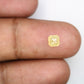 0.80 CT Asscher Shape Light Yellow Diamond For Engagement Ring