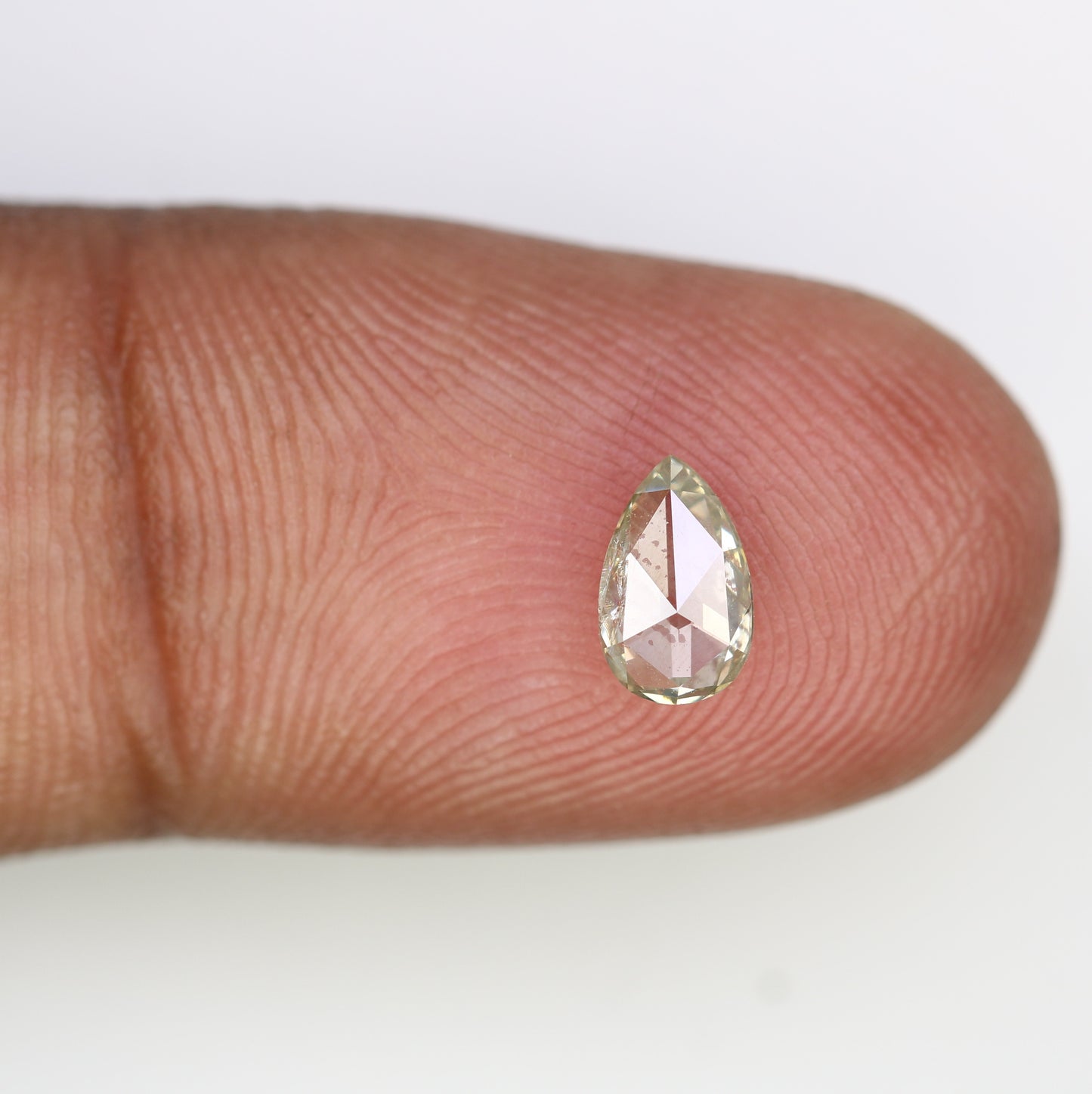 0.57 Fancy Light Yellow Loose Pear Shape Diamond For Galaxy Ring