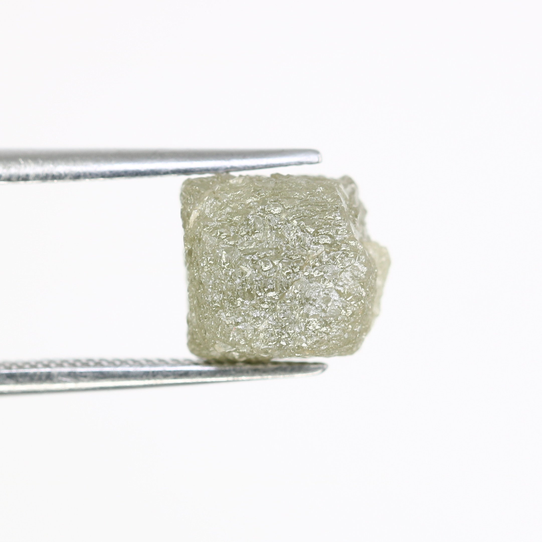 5.92 Carat Natural Grey Uncut Raw Congo Cube Rough Diamond For Wedding Ring
