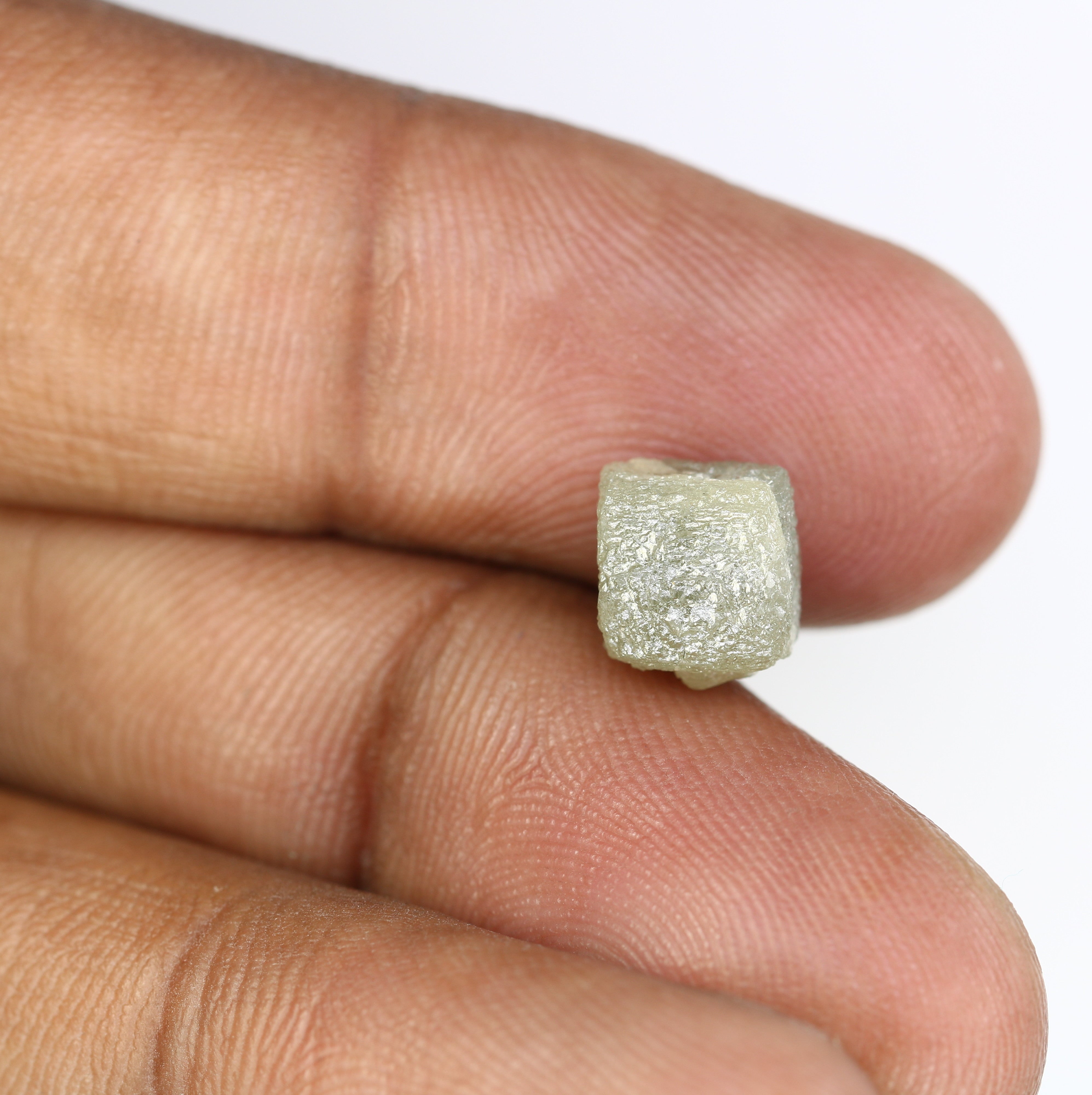 5.92 Carat Natural Grey Uncut Raw Congo Cube Rough Diamond For Wedding Ring