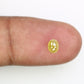 0.46 CT Oval Shape Loose Yellow Diamond For Engagement Ring