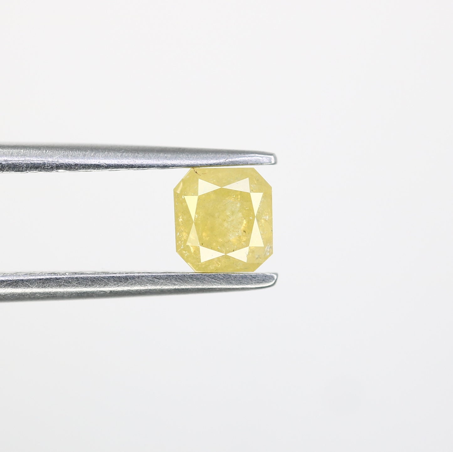 0.48 CT Loose Asscher Shape Yellow Diamond For Engagement Ring
