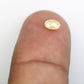 0.45 CT Oval Shape Loose Light Yellow Diamond For Engagement Ring