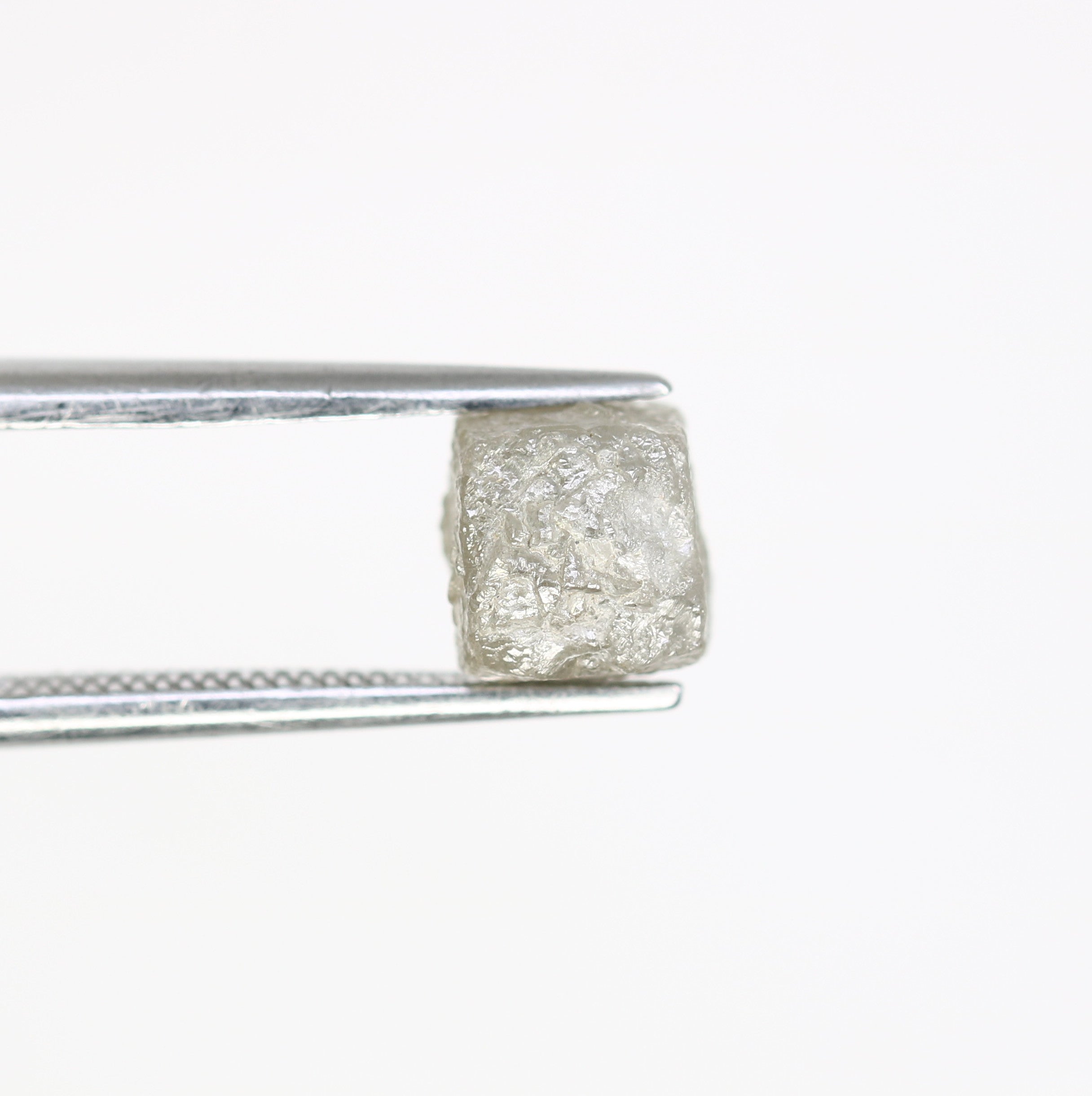 2.55 Carat Natural Grey Raw Congo Cube Rough Diamond