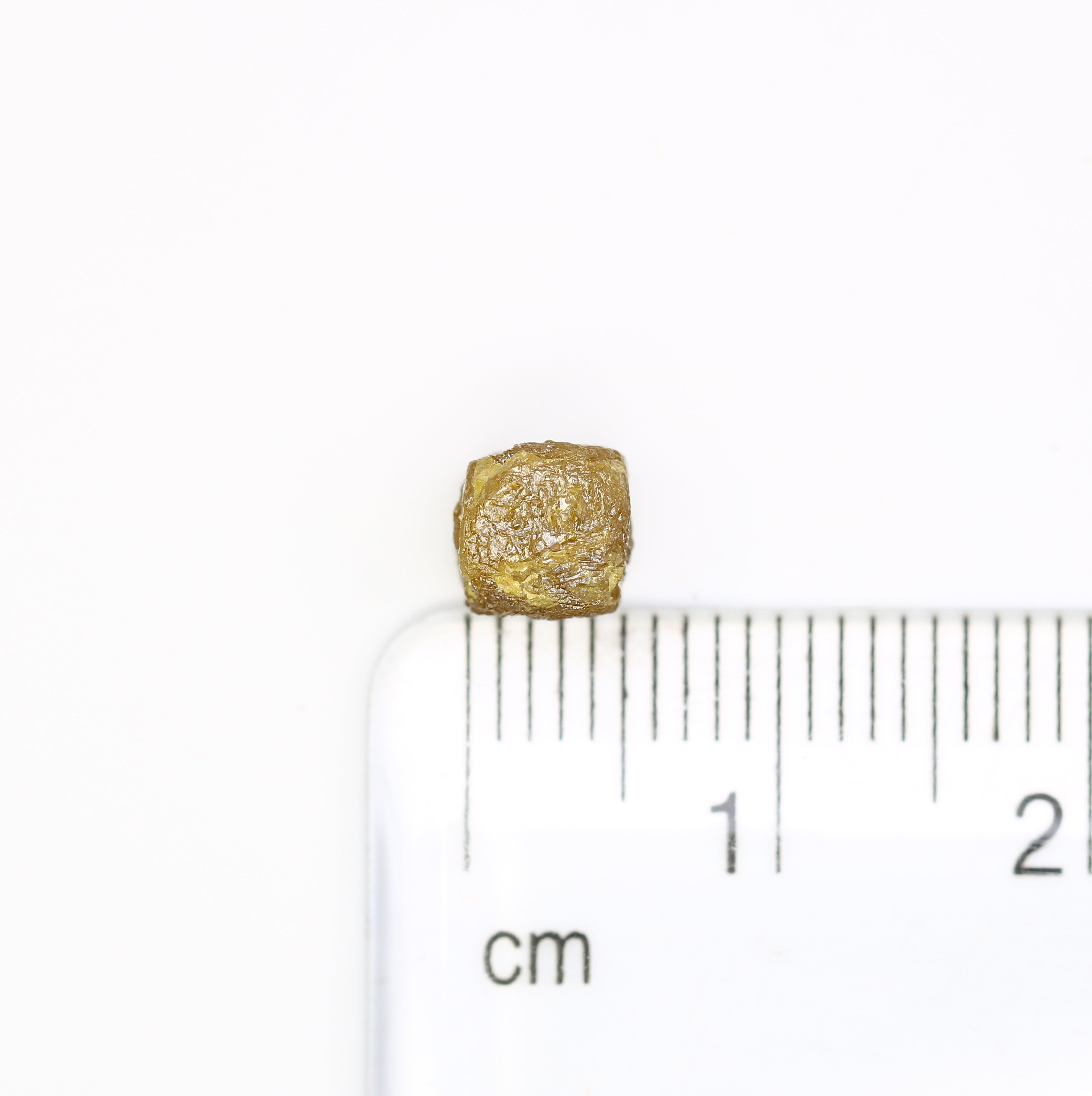 2.33 Carat Natural Loose Yellow Color Congo Cube Rough Diamond For Diamond Jewelry