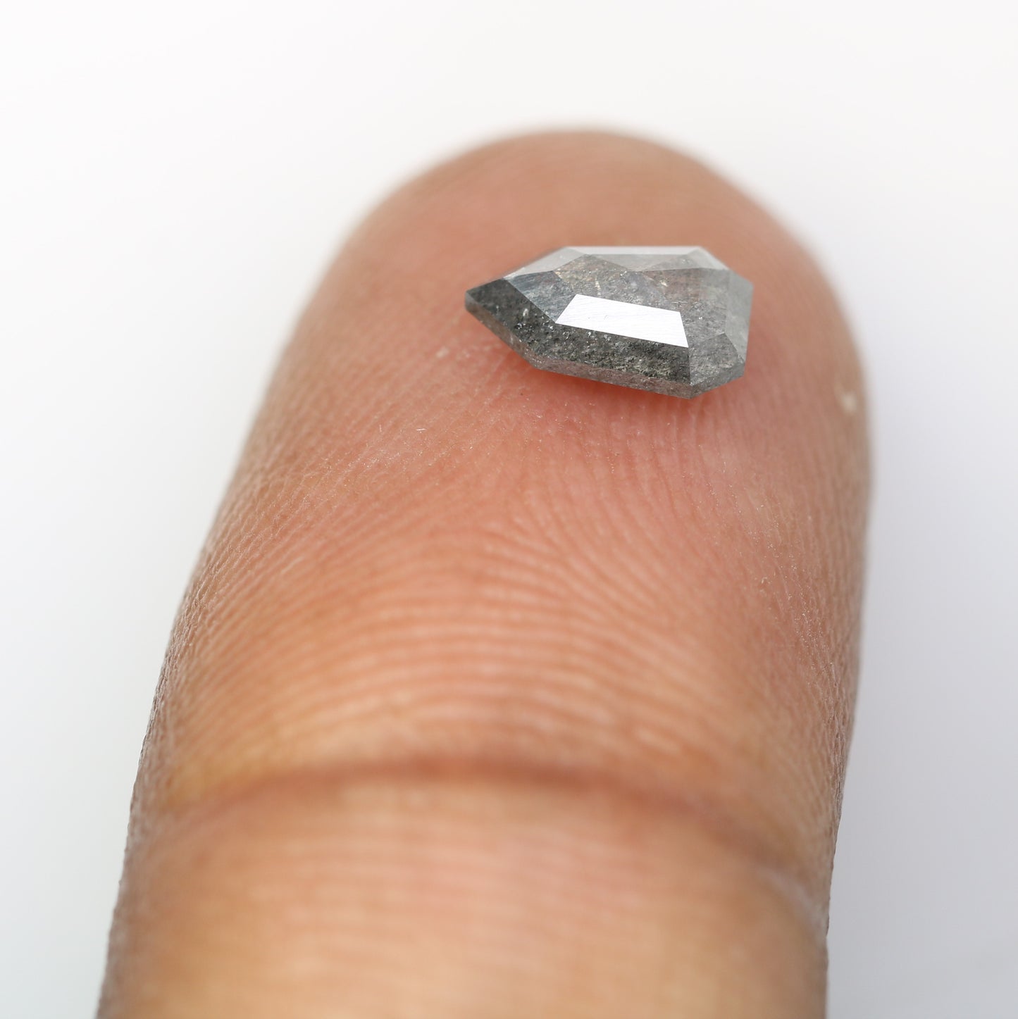 0.90 Carat Shield Shape Loose Salt And Pepper Diamond