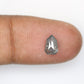 0.90 Carat Shield Shape Loose Salt And Pepper Diamond