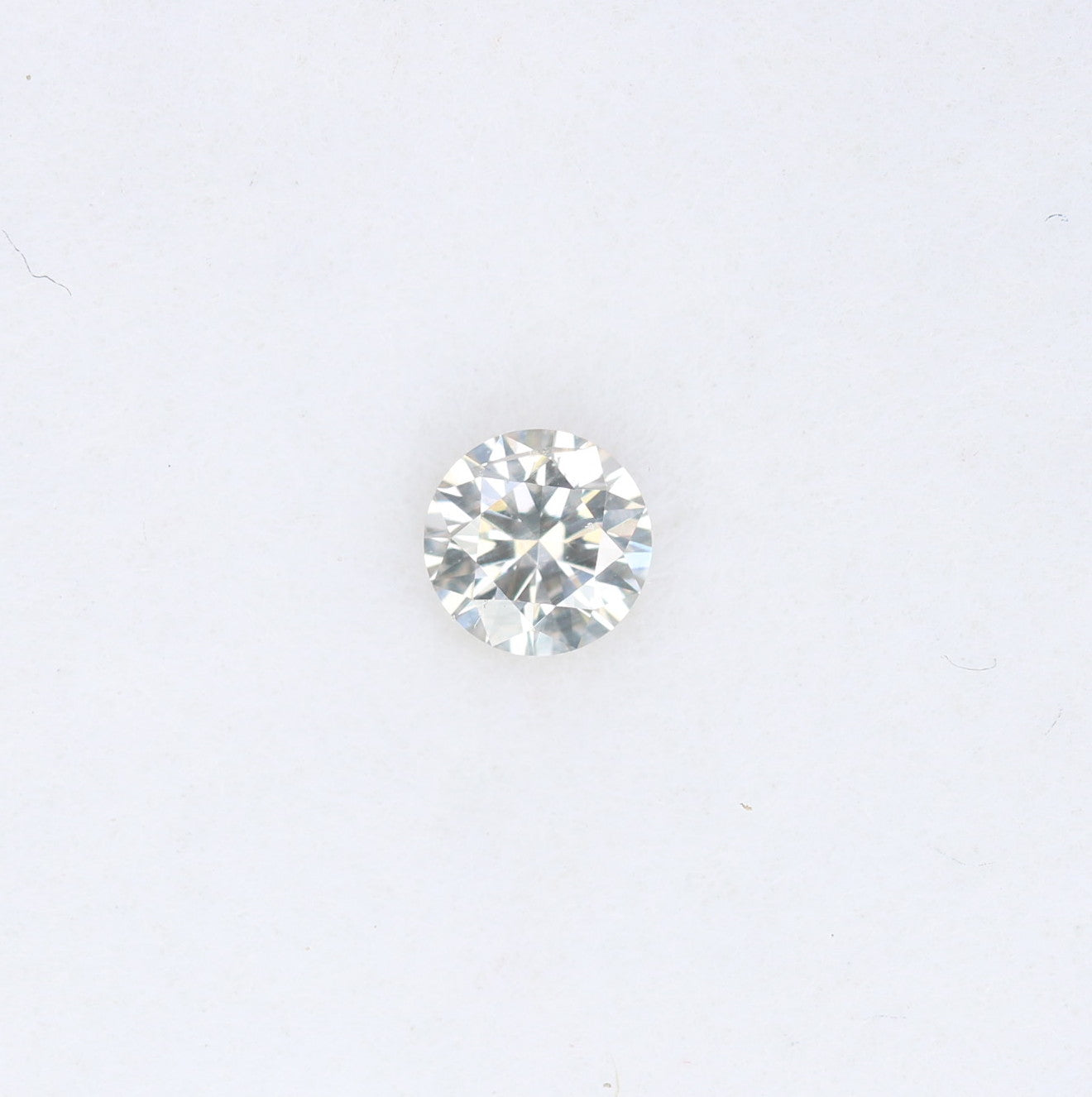 0.15 CT 3.40 x 2.10 MM Very Light Green Round Brilliant Cut Diamond For Engagement Ring