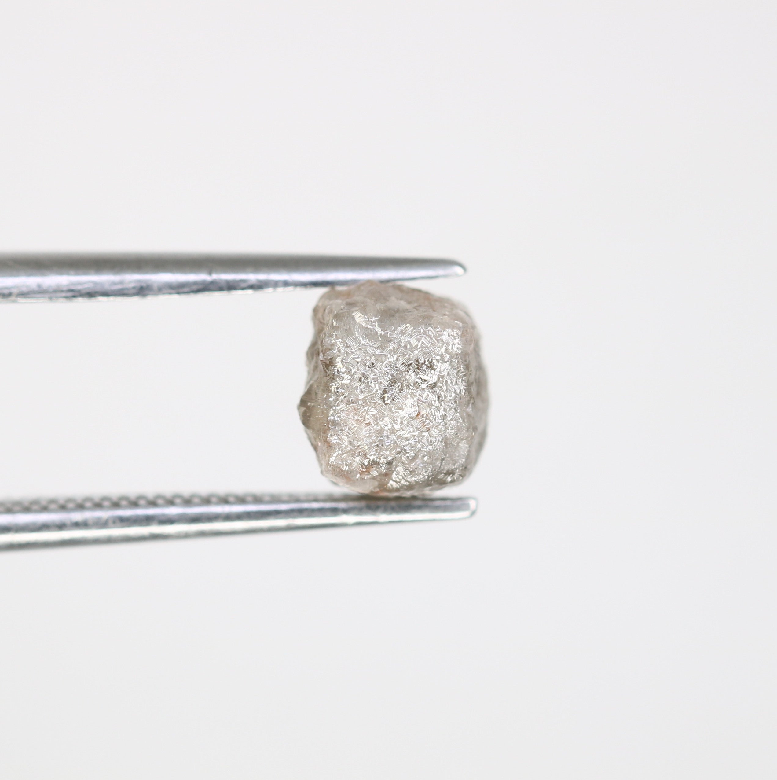 2.20 Carat Grey Color Natural Loose Congo Cube Rough Diamond For Wedding Ring