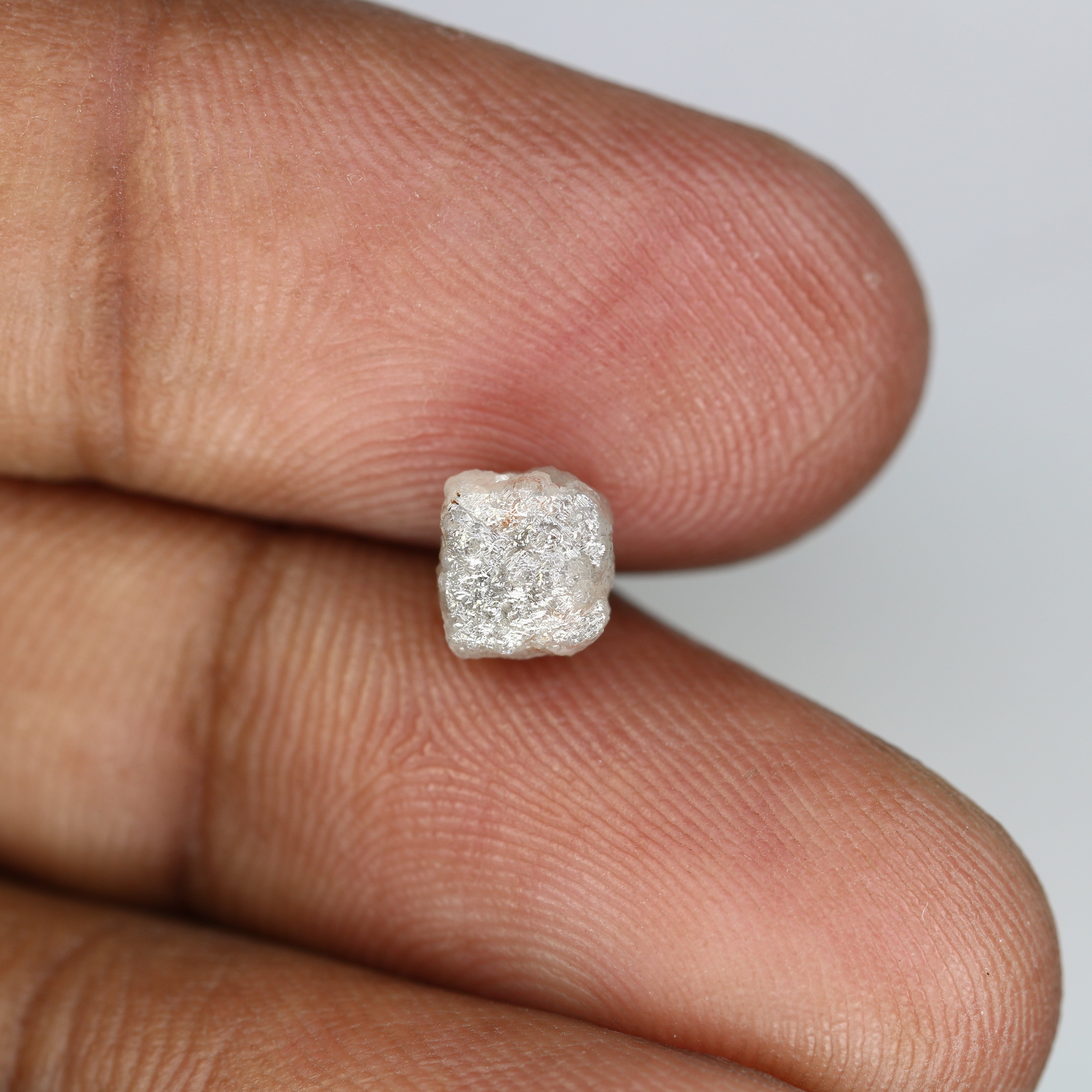 2.20 Carat Grey Color Natural Loose Congo Cube Rough Diamond For Wedding Ring