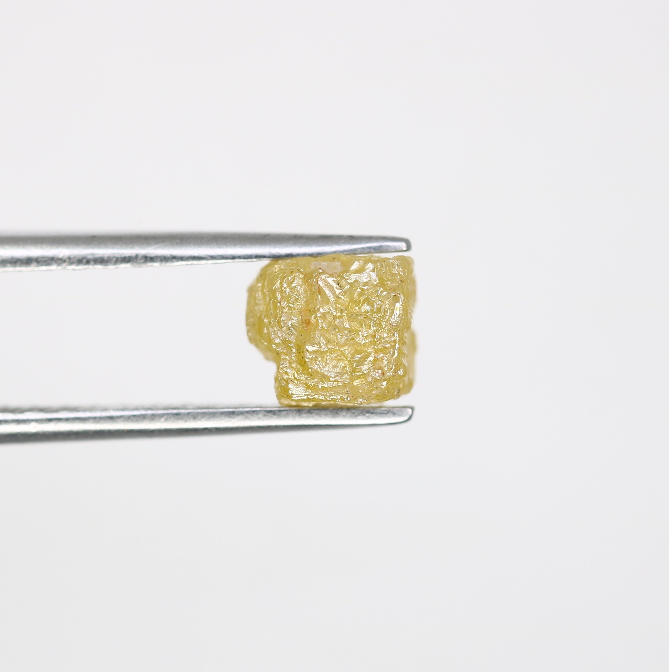 1.93 Carat Yellow Congo Cube Natural Loose Raw Rough Diamond For Wedding Ring