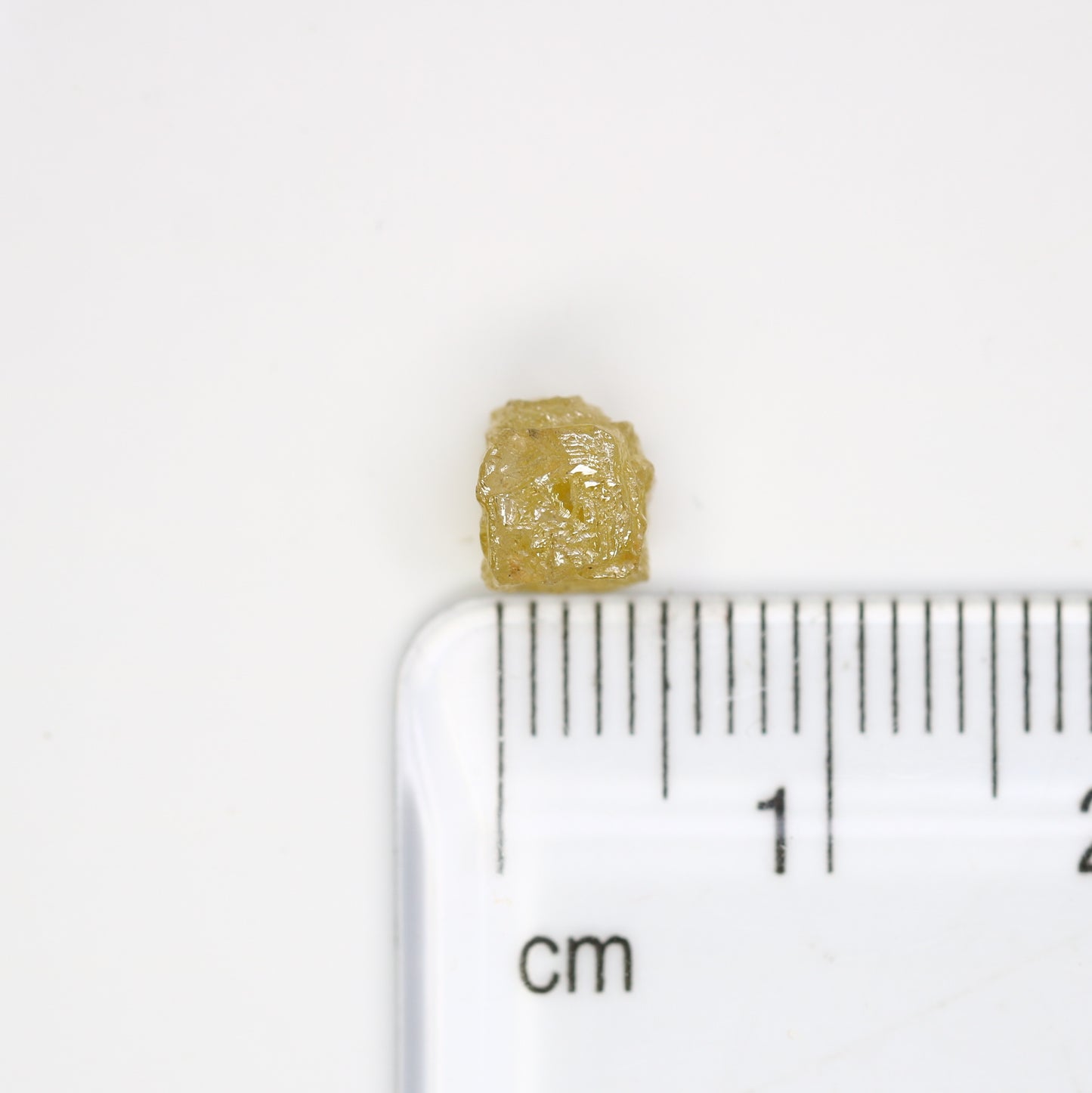 1.93 Carat Yellow Congo Cube Natural Loose Raw Rough Diamond For Wedding Ring