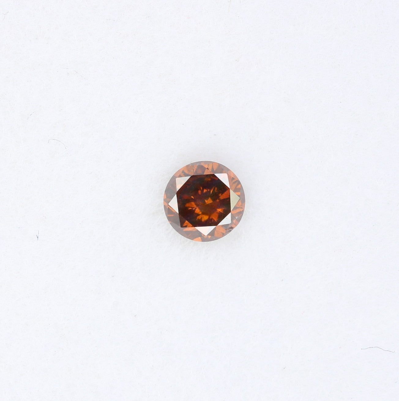 0.13 CT 3.30 MM Dark Red Round Brilliant Cut Diamond For Engagement Ring
