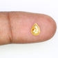 0.62 CT 6.90 MM Pear Cut Natural Yellow Diamond For Engagement Ring